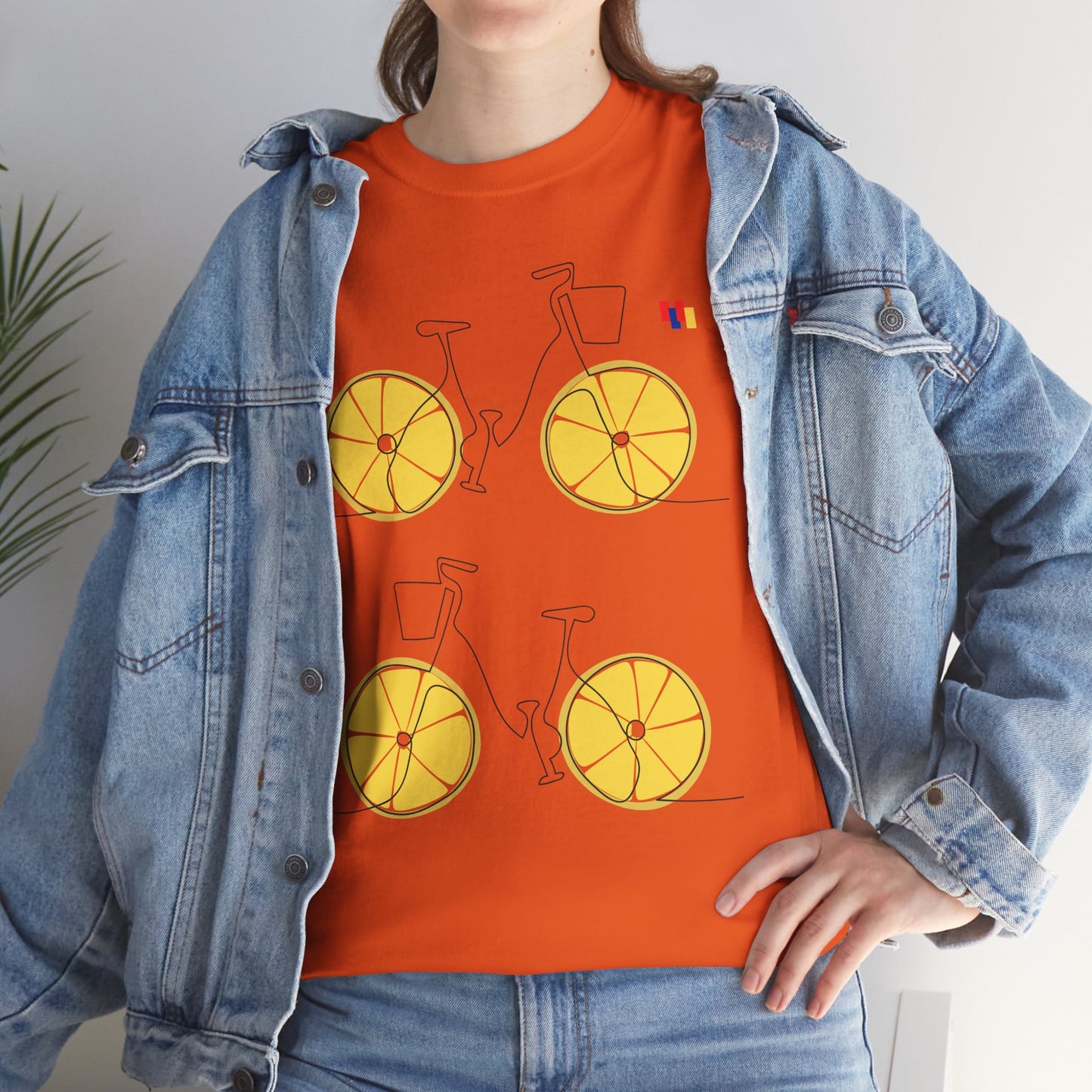 Lemon Bicycle Unisex Heavy Cotton Tee - Fun Graphic Shirt for Cyclists