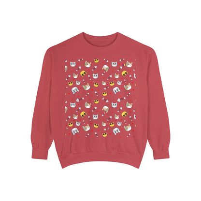 Adorable Cat Lover's Dream Sweatshirt - Ultra-Soft Garment-Dyed Comfort