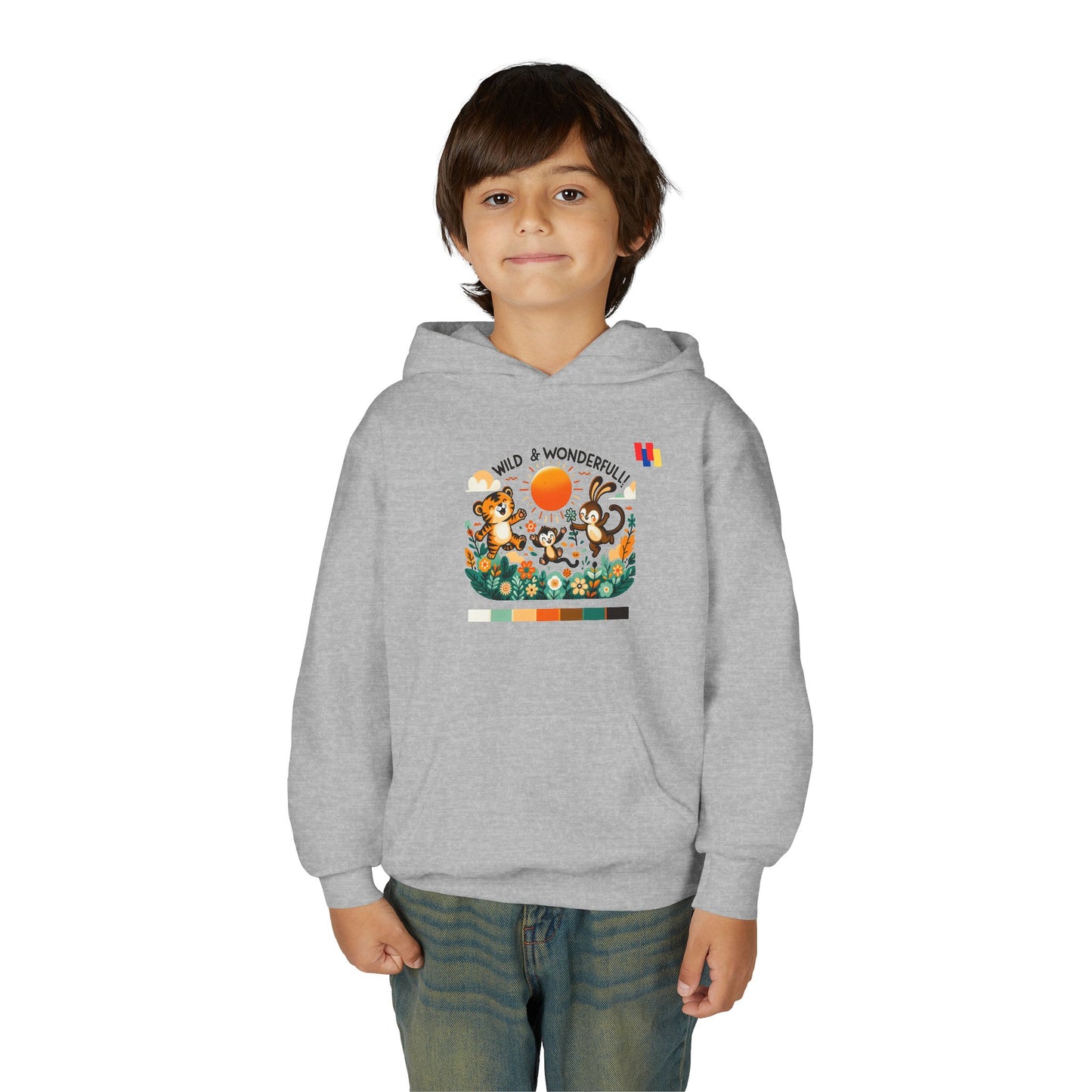 Obay Wild & Wonderful Youth Hoodie - Cozy Animal Design for Adventurous Kids