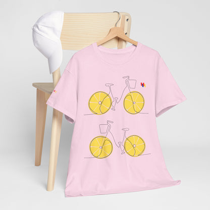 Lemon Bicycle Unisex Heavy Cotton Tee - Fun Graphic Shirt for Cyclists
