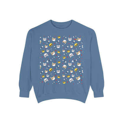Adorable Cat Lover's Dream Sweatshirt - Ultra-Soft Garment-Dyed Comfort