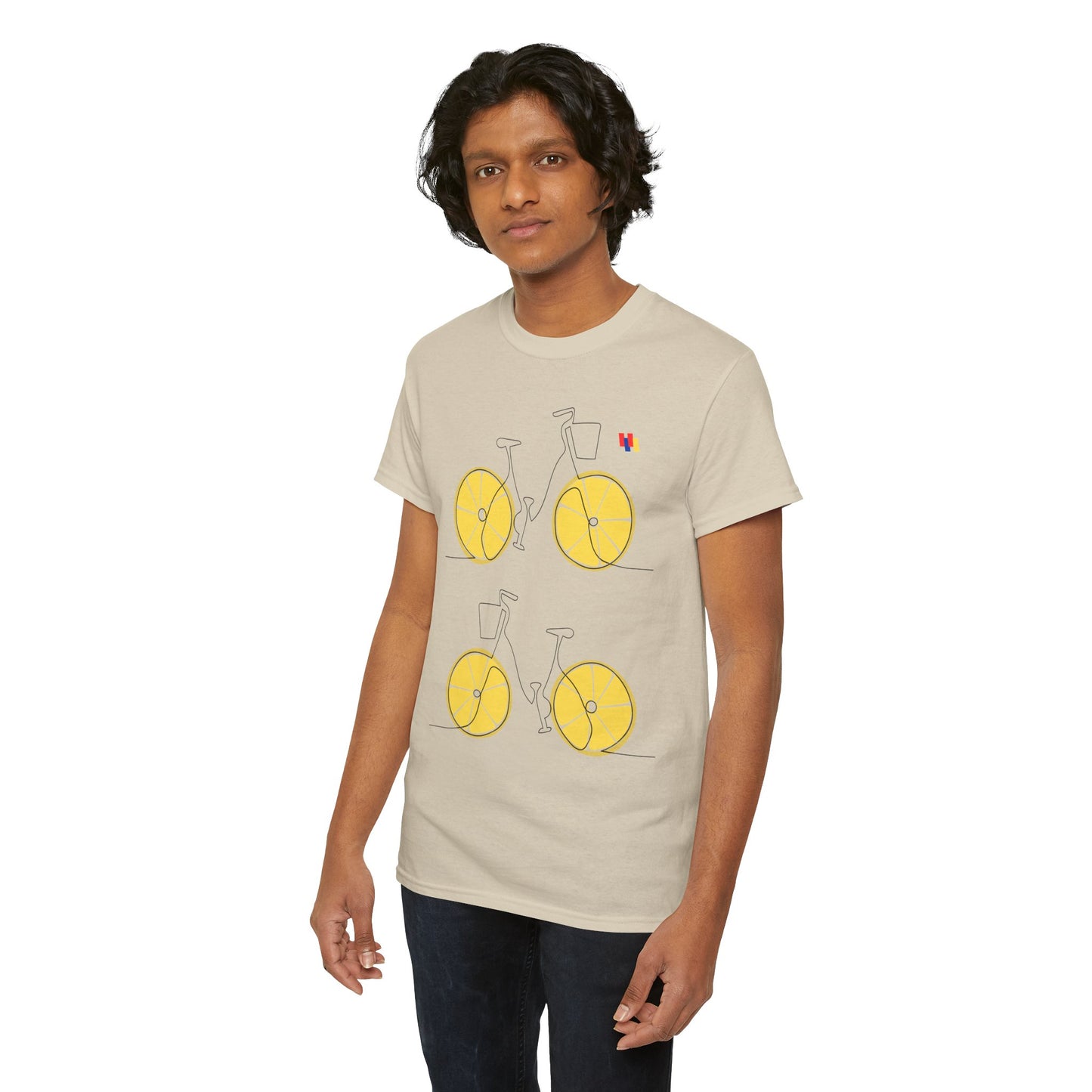 Lemon Bicycle Unisex Heavy Cotton Tee - Fun Graphic Shirt for Cyclists