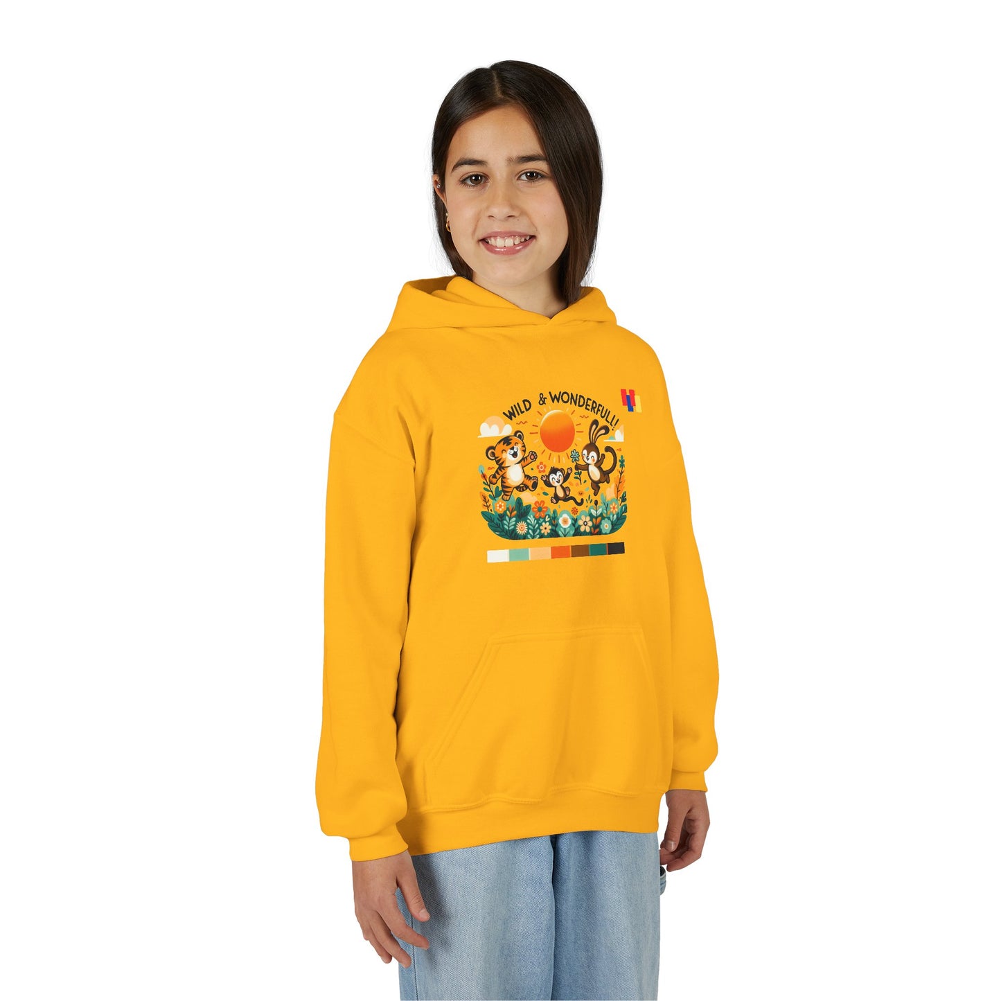 Obay Wild & Wonderful Youth Hoodie - Cozy Animal Design for Adventurous Kids