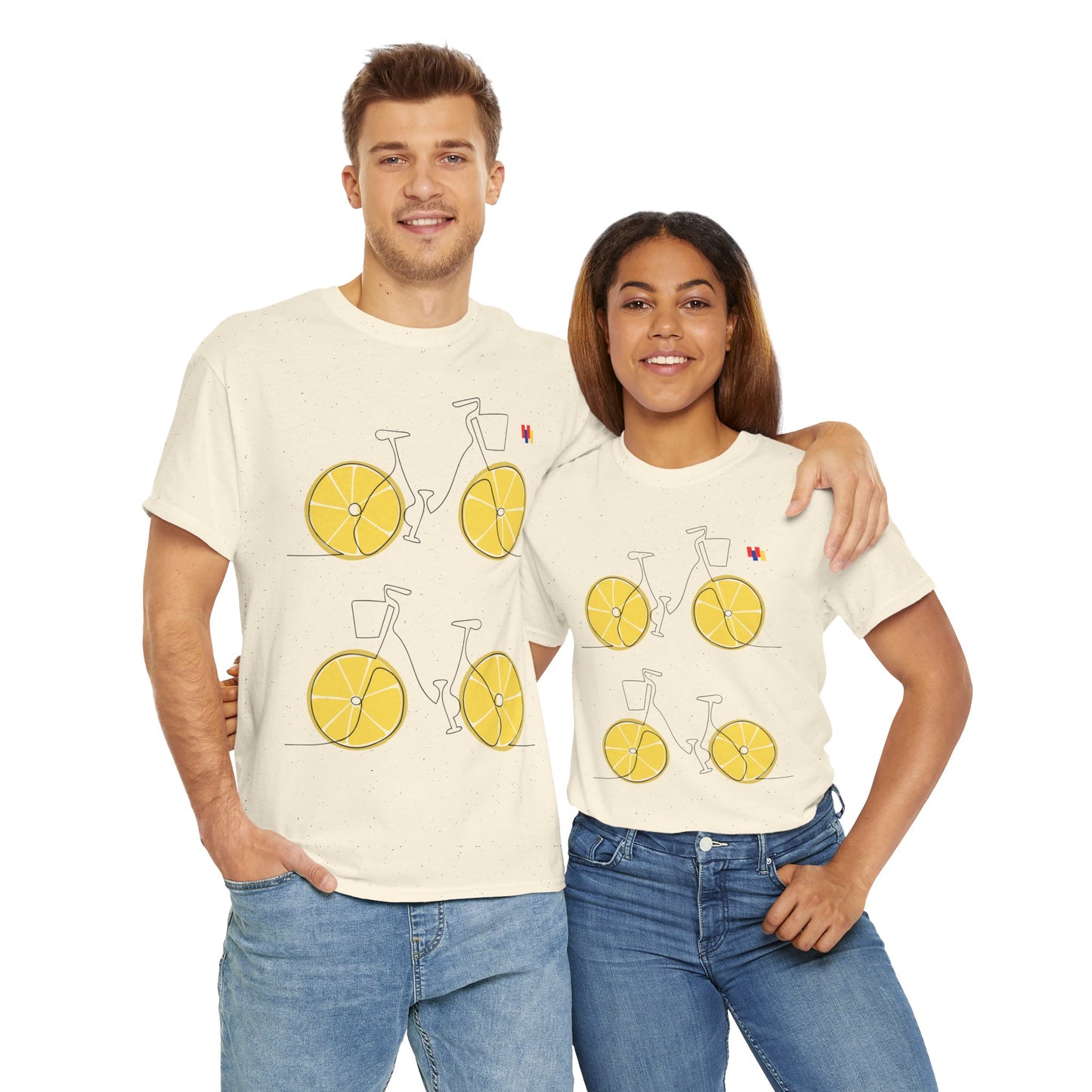 Lemon Bicycle Unisex Heavy Cotton Tee - Fun Graphic Shirt for Cyclists