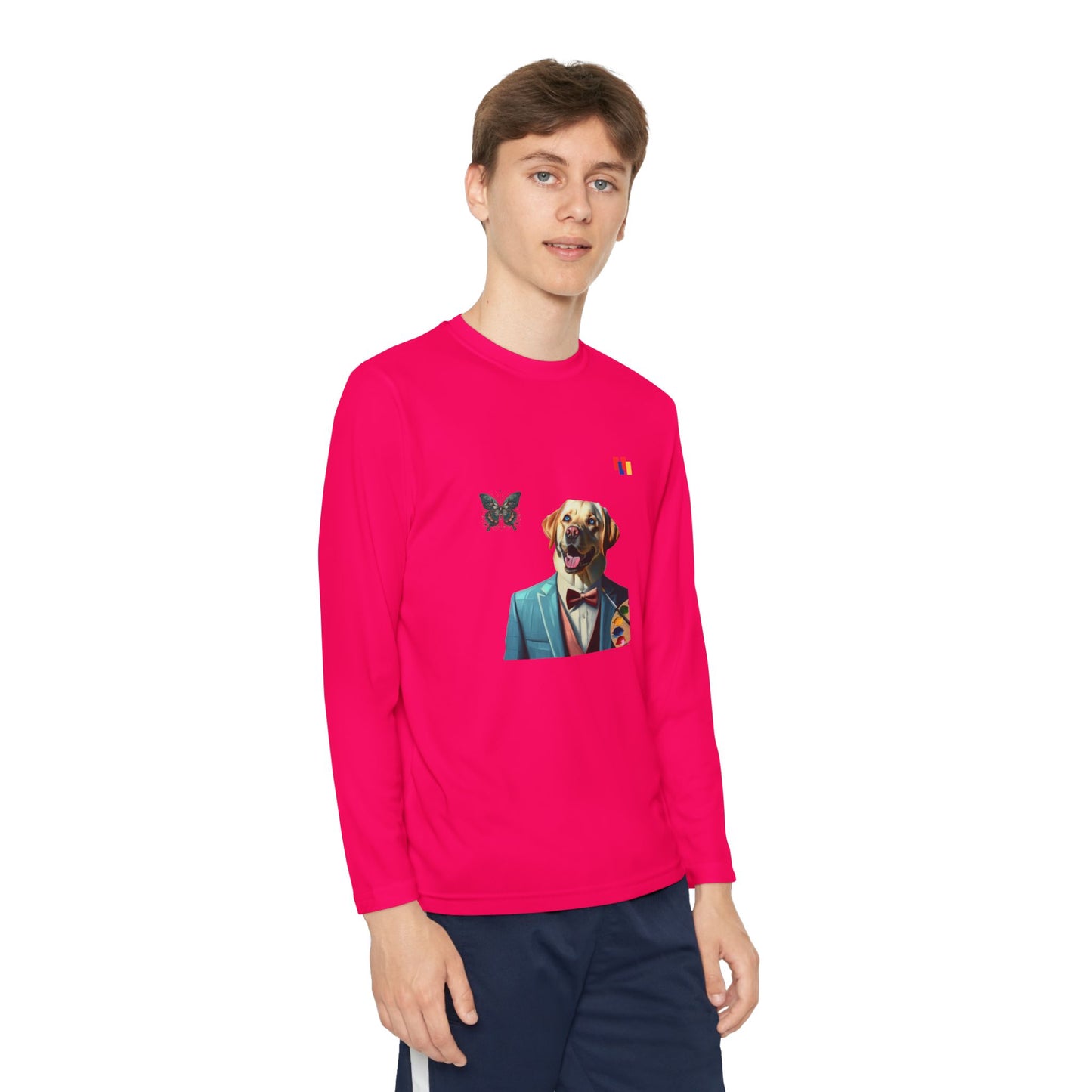 Paws Claws Youth Dog-Themed Long Sleeve Tee - Fun Gift for Animal Lovers, Perfect for Everyday Wear