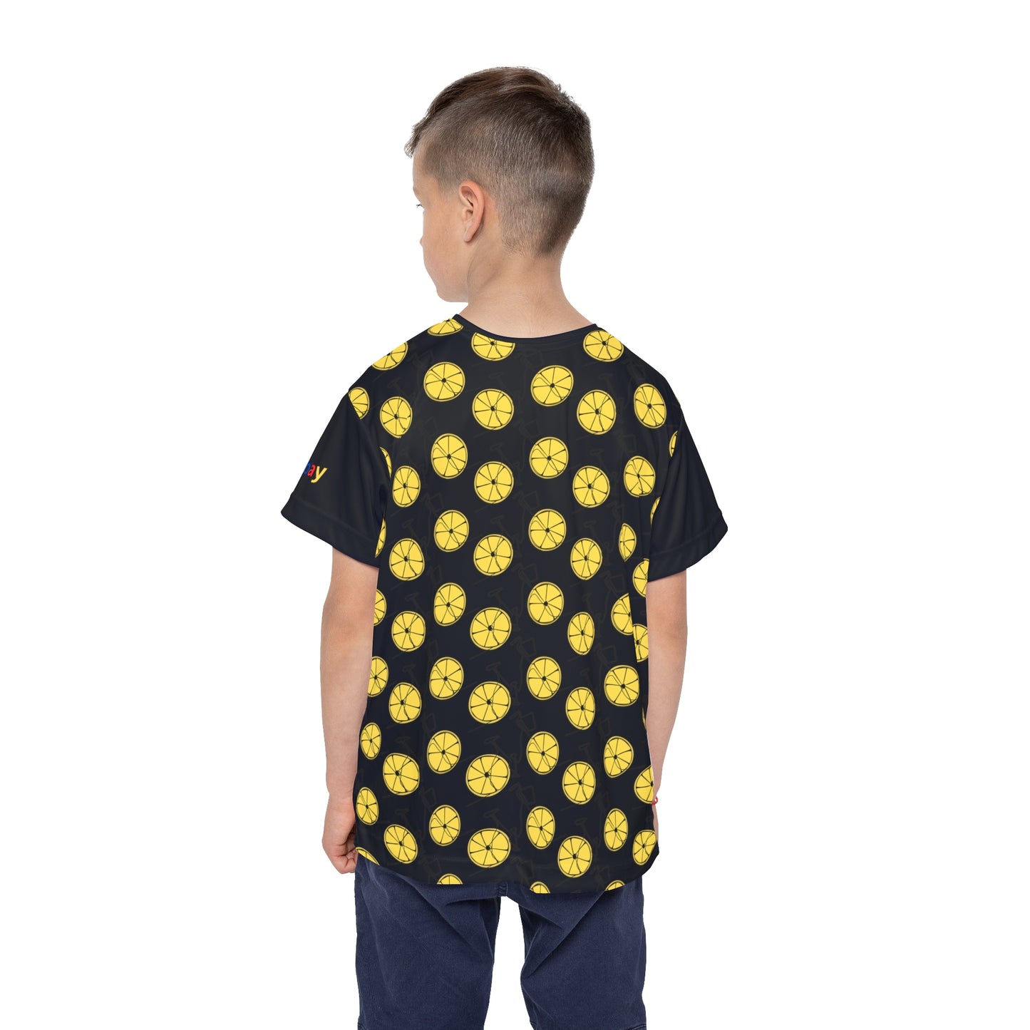 Lemon Slice Kids Sports Jersey - Fun Youth Athletic Shirt for Summer Team Spirit