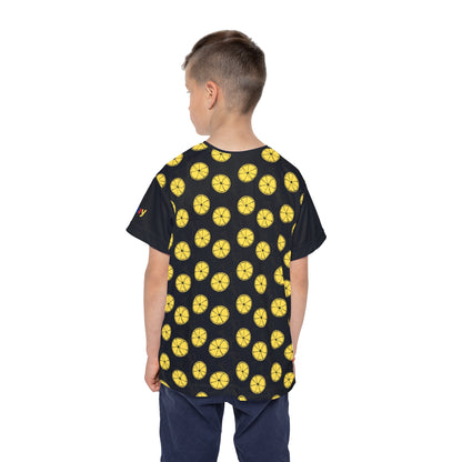 Lemon Slice Kids Sports Jersey - Fun Youth Athletic Shirt for Summer Team Spirit