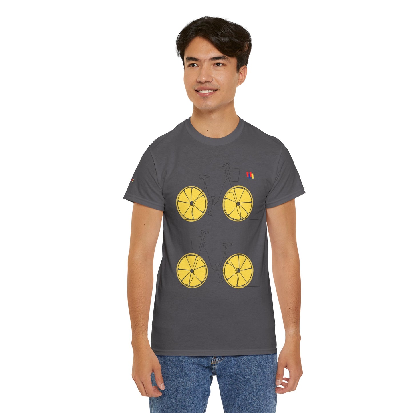 Lemon Bicycle Unisex Heavy Cotton Tee - Fun Graphic Shirt for Cyclists