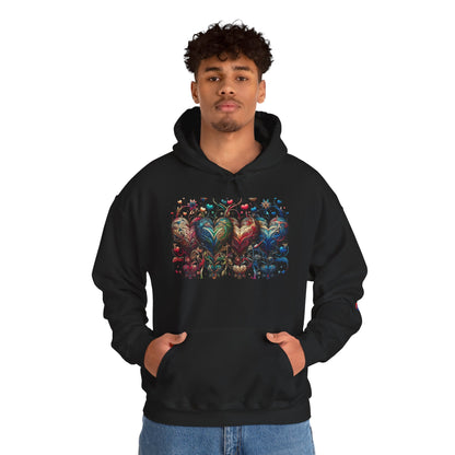 Love-Struck Hearts Hoodie - Ultra-Soft Unisex Comfort That Steals Hearts
