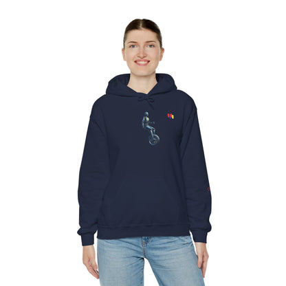 Unicyclist Art Hoodie - Cozy Unisex Sweatshirt, Perfect Everyday Casual Wear