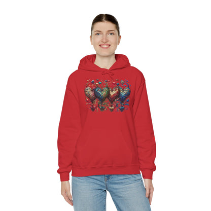 Love-Struck Hearts Hoodie - Ultra-Soft Unisex Comfort That Steals Hearts