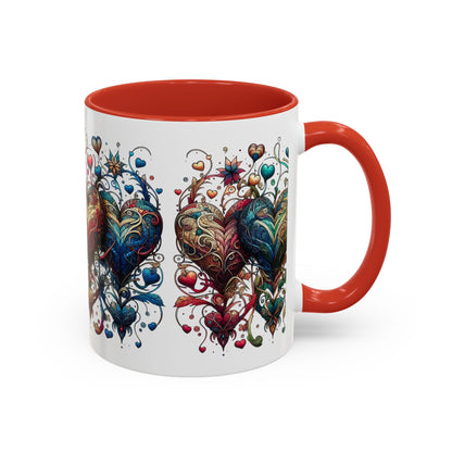 Romantic Heart Coffee Mug - Perfect for Coffee Lovers