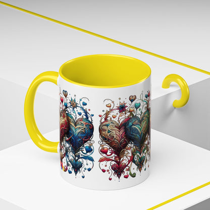 Romantic Heart Coffee Mug - Perfect for Coffee Lovers