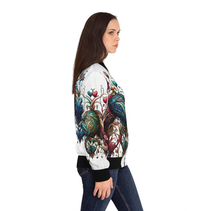 Colorful Heart Bomber Jacket - Turn Heads & Steal Hearts!