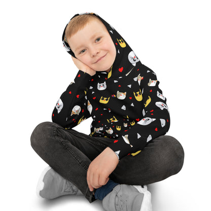 Adventure Awaits Black Kids Hoodie - Ultra-Soft Comfort