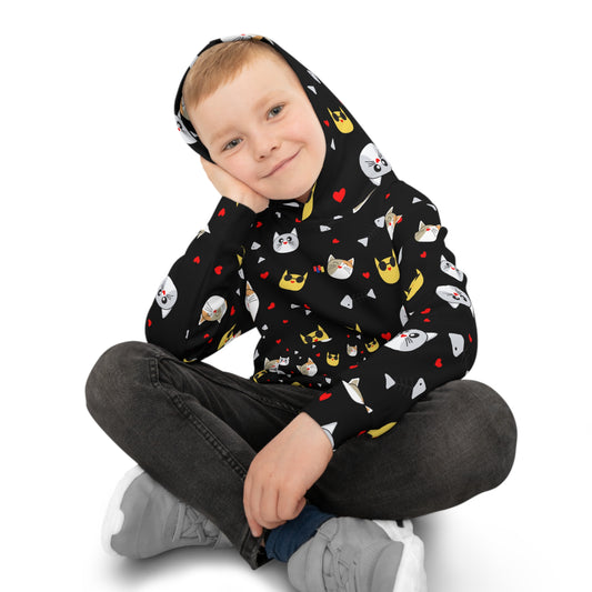 Adventure Awaits Black Kids Hoodie - Ultra-Soft Comfort