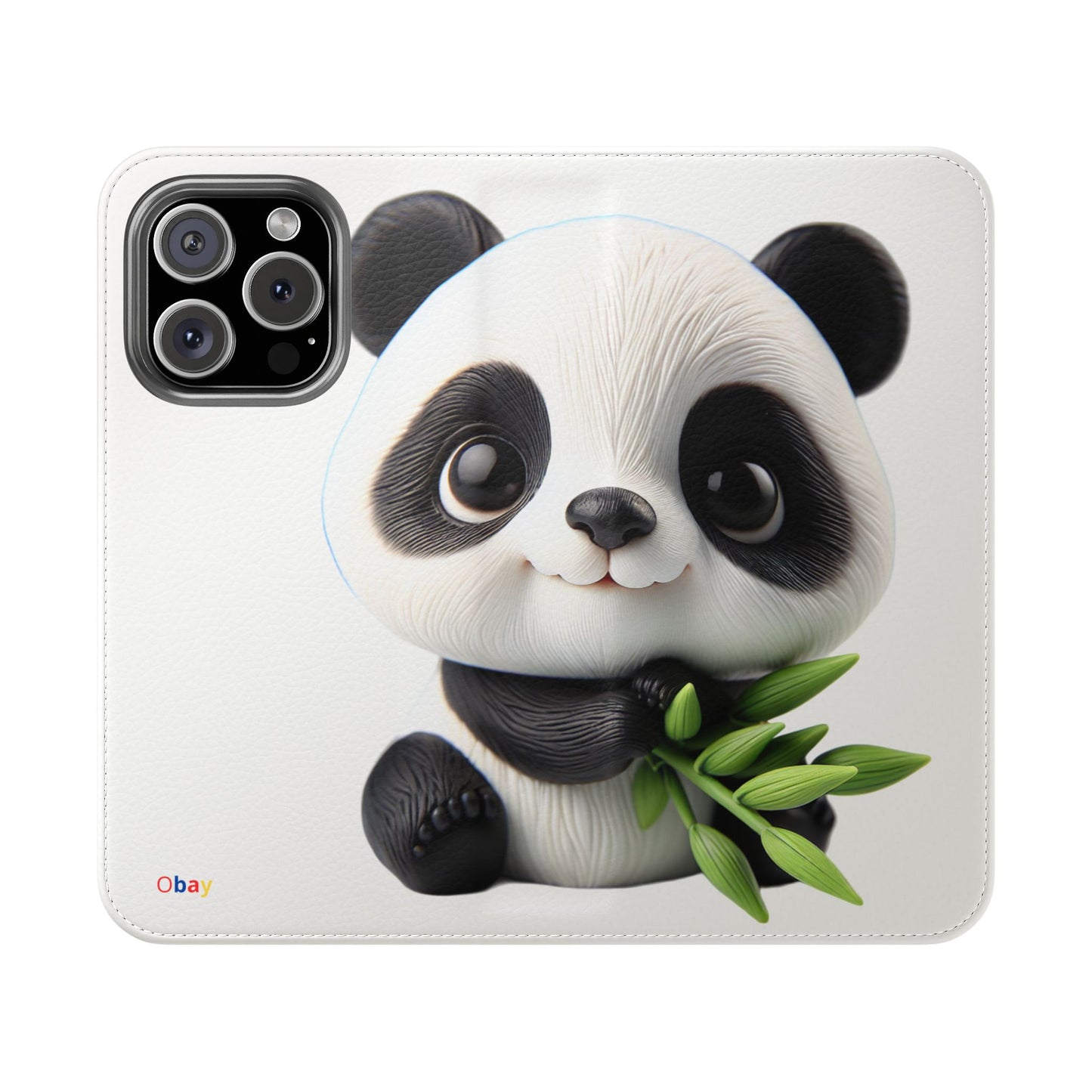 PandaPal Cute Panda Flip Case - Stylish Protection for Kids' Phones, Perfect Gift for Animal Lovers