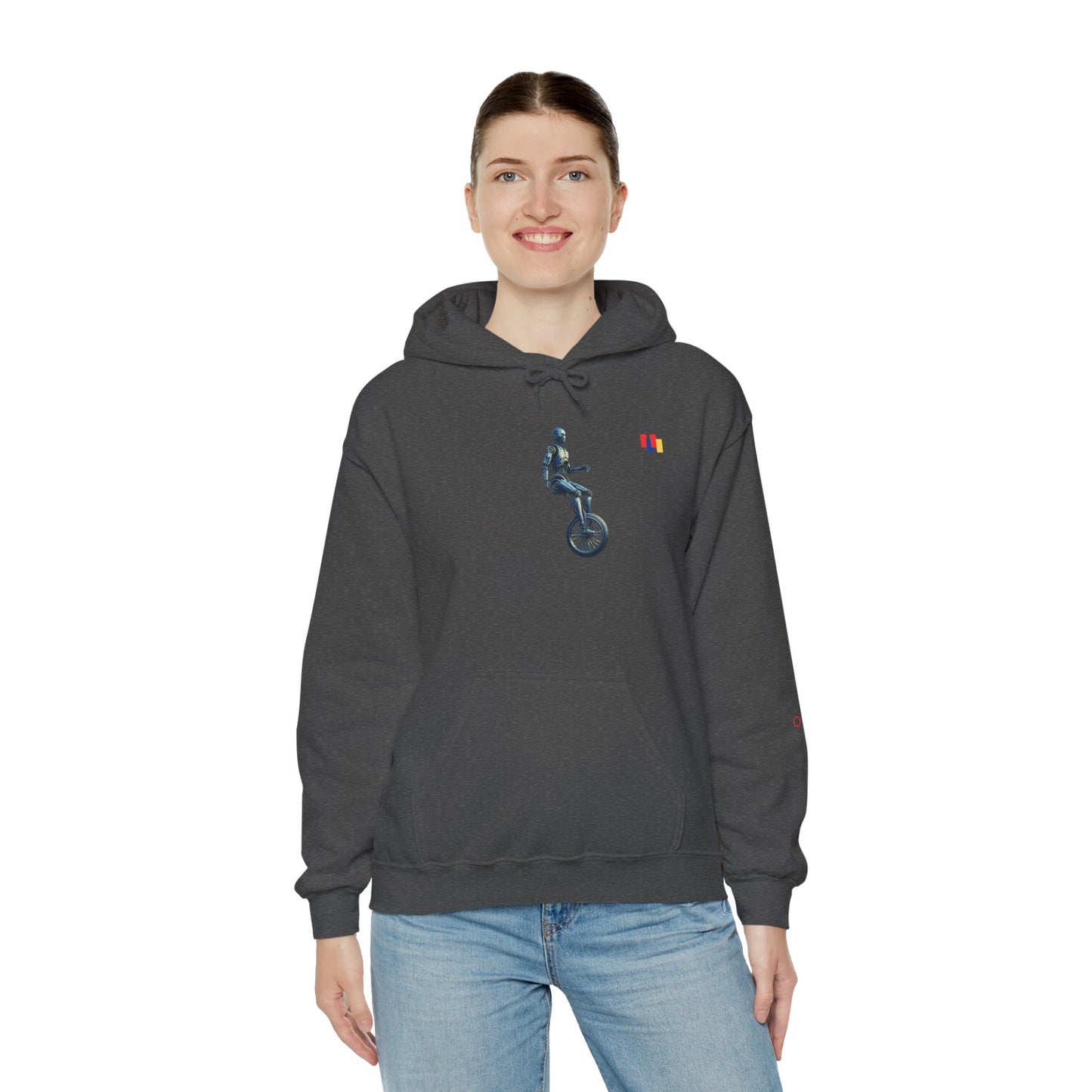Unicyclist Art Hoodie - Cozy Unisex Sweatshirt, Perfect Everyday Casual Wear