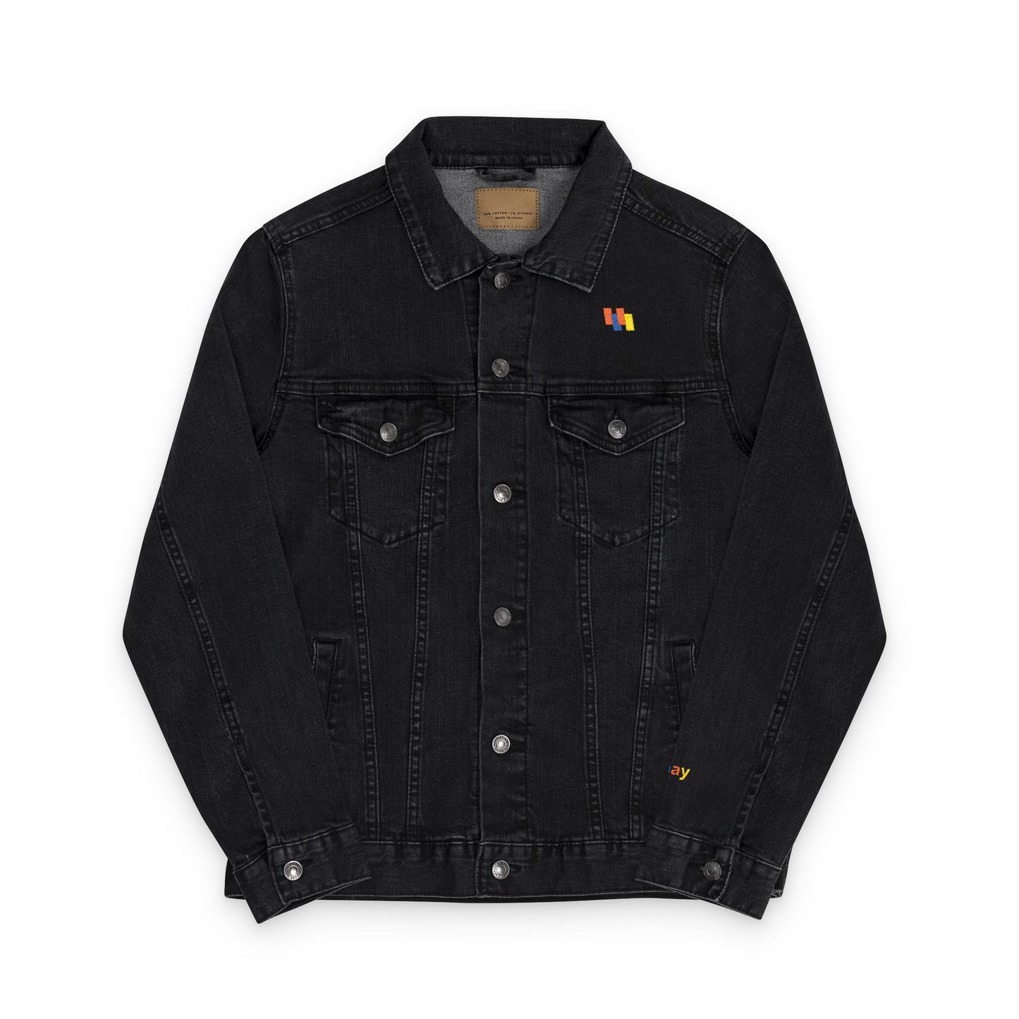 Premium Embroidered Denim Jacket - Unisex Streetwear Essential