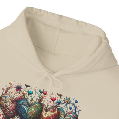 Love-Struck Hearts Hoodie - Ultra-Soft Unisex Comfort That Steals Hearts