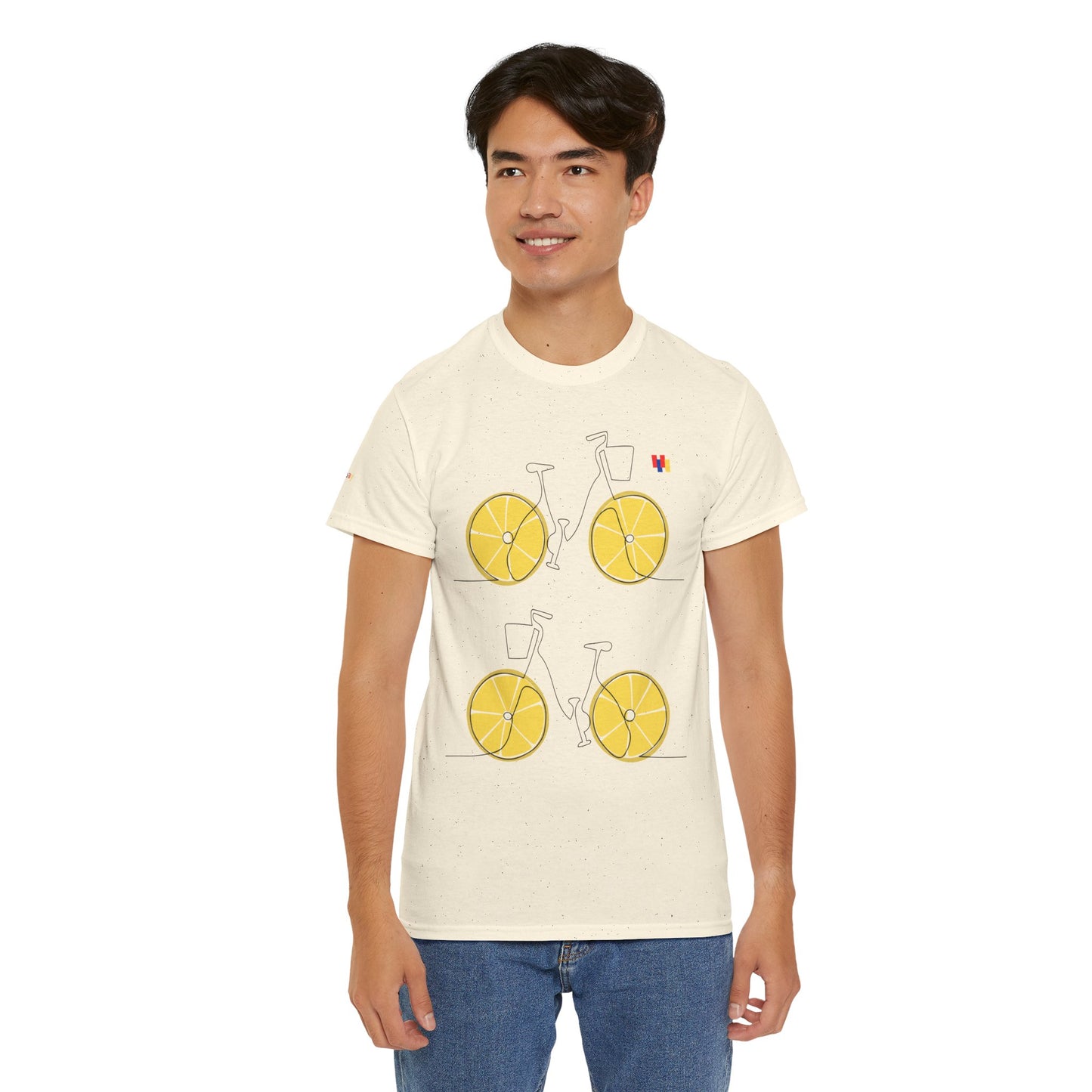 Lemon Bicycle Unisex Heavy Cotton Tee - Fun Graphic Shirt for Cyclists