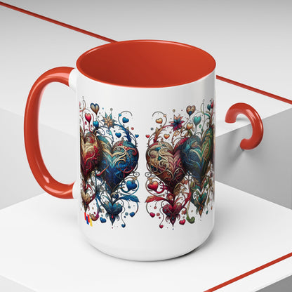 Romantic Heart Coffee Mug - Perfect for Coffee Lovers