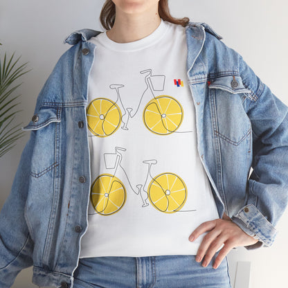 Lemon Bicycle Unisex Heavy Cotton Tee - Fun Graphic Shirt for Cyclists