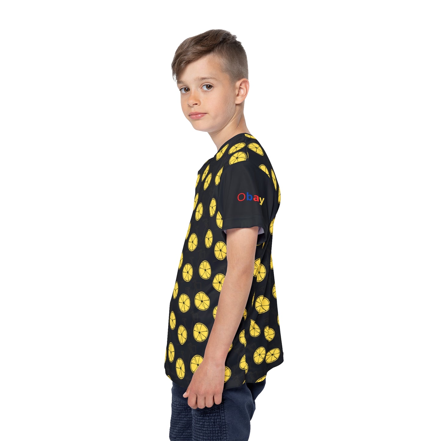 Lemon Slice Kids Sports Jersey - Fun Youth Athletic Shirt for Summer Team Spirit