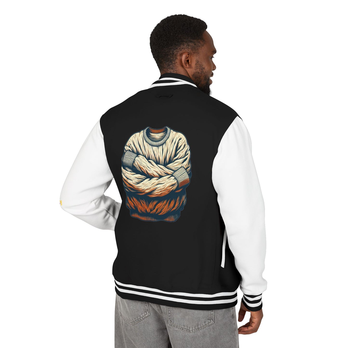 Premium Heavyweight Letterman Jacket - Vintage Athletic Style
