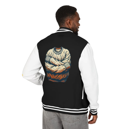 Premium Heavyweight Letterman Jacket - Vintage Athletic Style