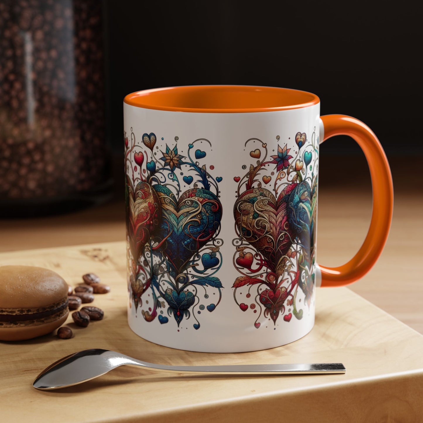 Romantic Heart Coffee Mug - Perfect for Coffee Lovers