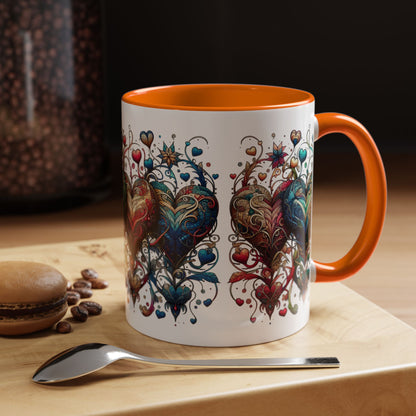 Romantic Heart Coffee Mug - Perfect for Coffee Lovers
