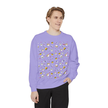 Adorable Cat Lover's Dream Sweatshirt - Ultra-Soft Garment-Dyed Comfort