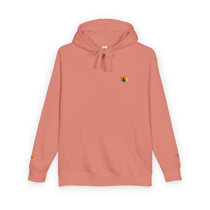Obay Soft Peach Embroidered Fleece Hoodie | Cozy Unisex Layer for Spring Style & Everyday Comfort