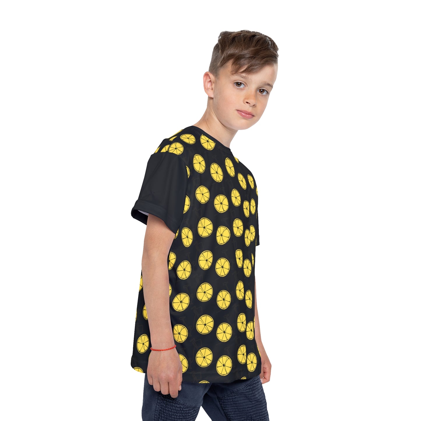 Lemon Slice Kids Sports Jersey - Fun Youth Athletic Shirt for Summer Team Spirit