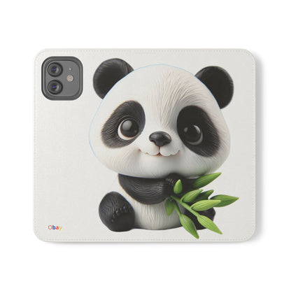 PandaPal Cute Panda Flip Case - Stylish Protection for Kids' Phones, Perfect Gift for Animal Lovers