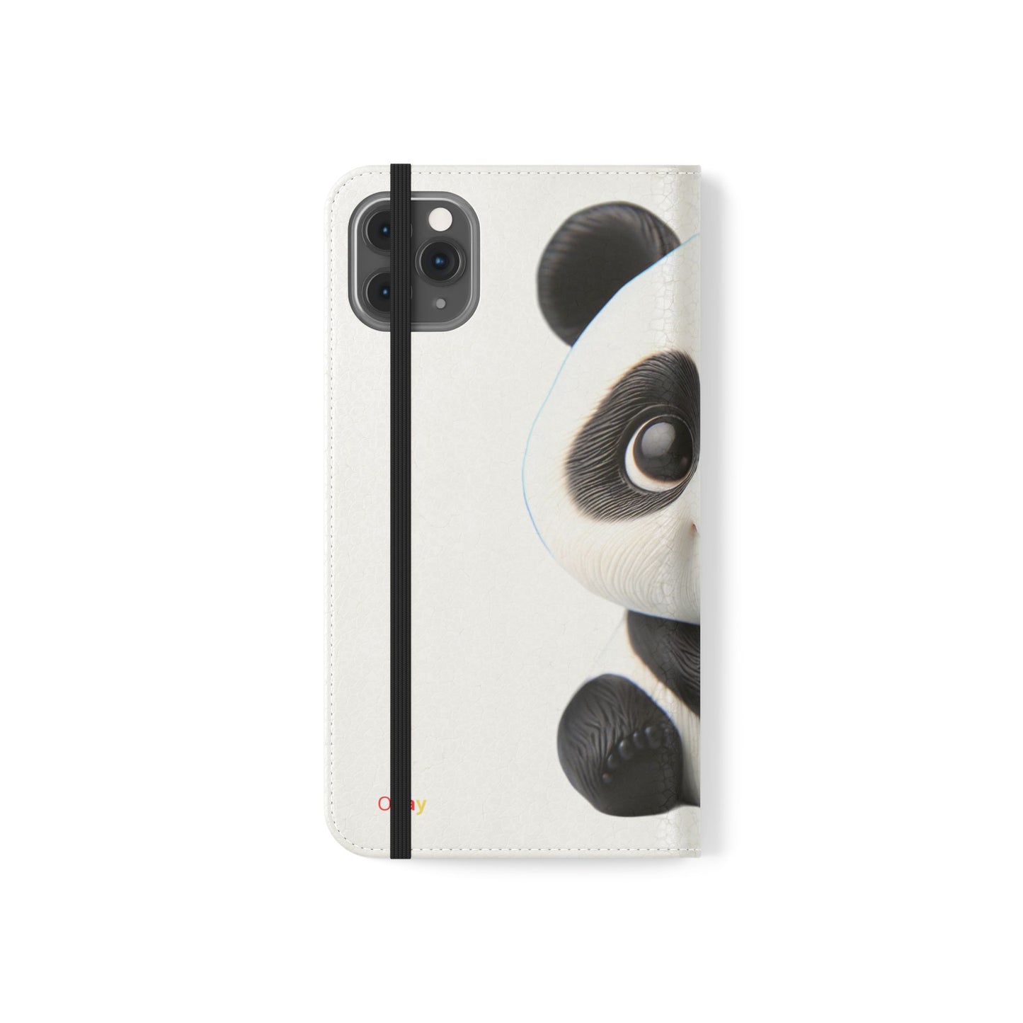 PandaPal Cute Panda Flip Case - Stylish Protection for Kids' Phones, Perfect Gift for Animal Lovers