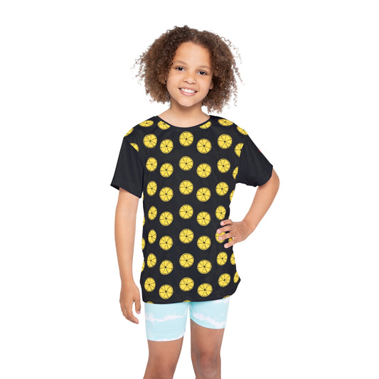 Lemon Slice Kids Sports Jersey - Fun Youth Athletic Shirt for Summer Team Spirit