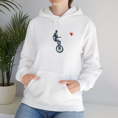 Unicyclist Art Hoodie - Cozy Unisex Sweatshirt, Perfect Everyday Casual Wear