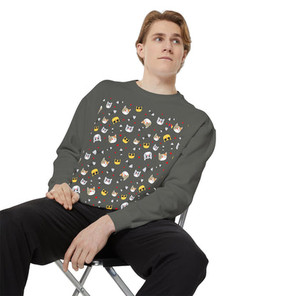 Adorable Cat Lover's Dream Sweatshirt - Ultra-Cozy Unisex Design