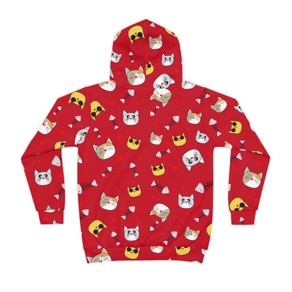 Adorable Cat Hoodie for Kids - Cozy Animal Print Sweatshirt That Kids Love