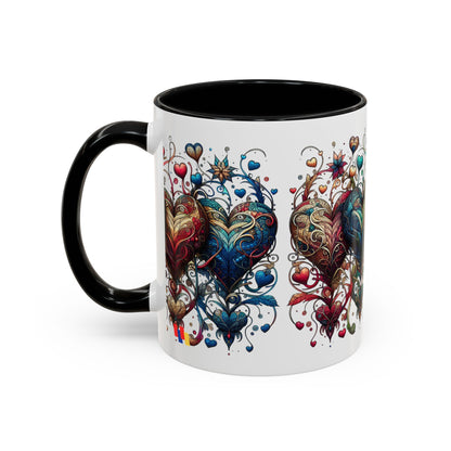 Romantic Heart Coffee Mug - Perfect for Coffee Lovers