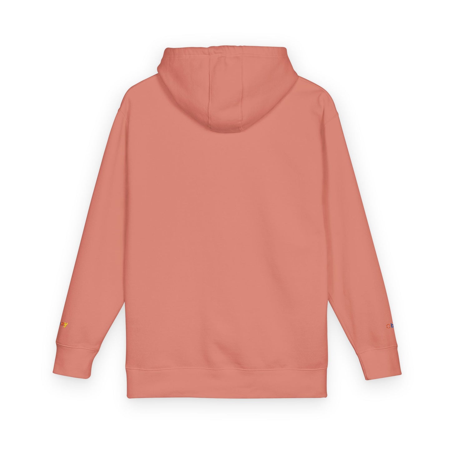 Obay Soft Peach Embroidered Fleece Hoodie | Cozy Unisex Layer for Spring Style & Everyday Comfort