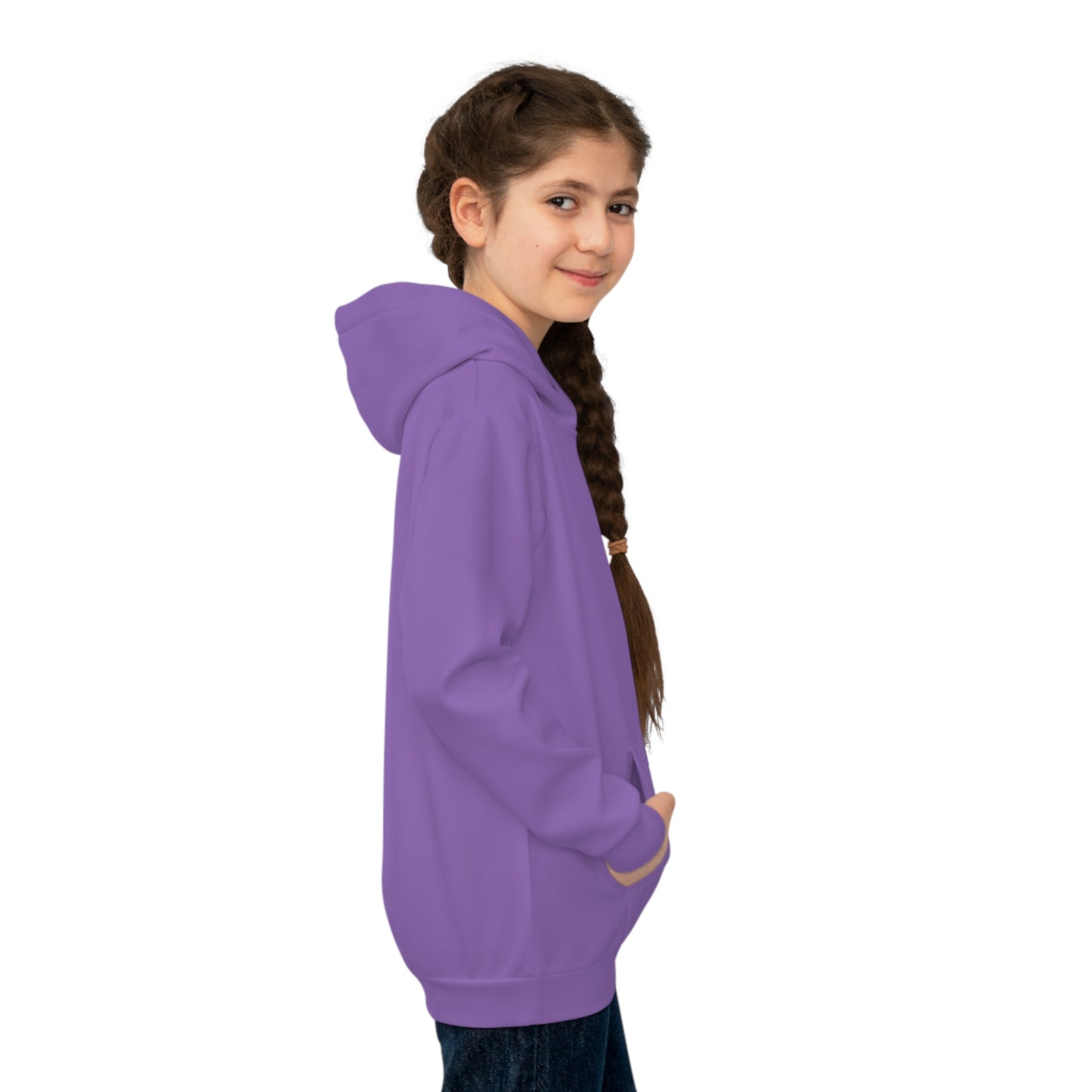 Vibrant Purple Kids Adventure Hoodie - Ultra-Soft Comfort