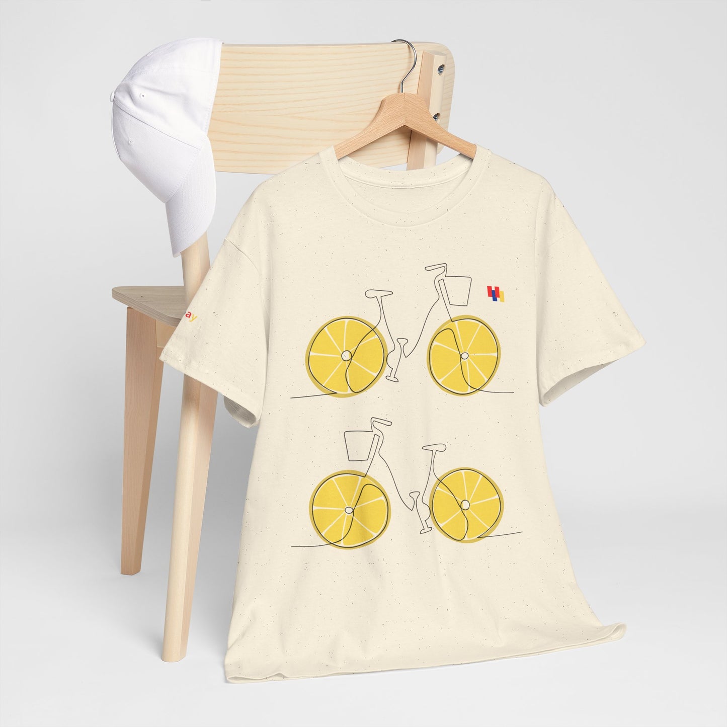 Lemon Bicycle Unisex Heavy Cotton Tee - Fun Graphic Shirt for Cyclists