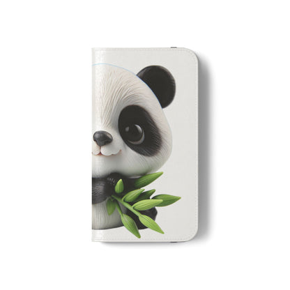 PandaPal Cute Panda Flip Case - Stylish Protection for Kids' Phones, Perfect Gift for Animal Lovers