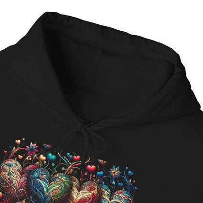 Love-Struck Hearts Hoodie - Ultra-Soft Unisex Comfort That Steals Hearts