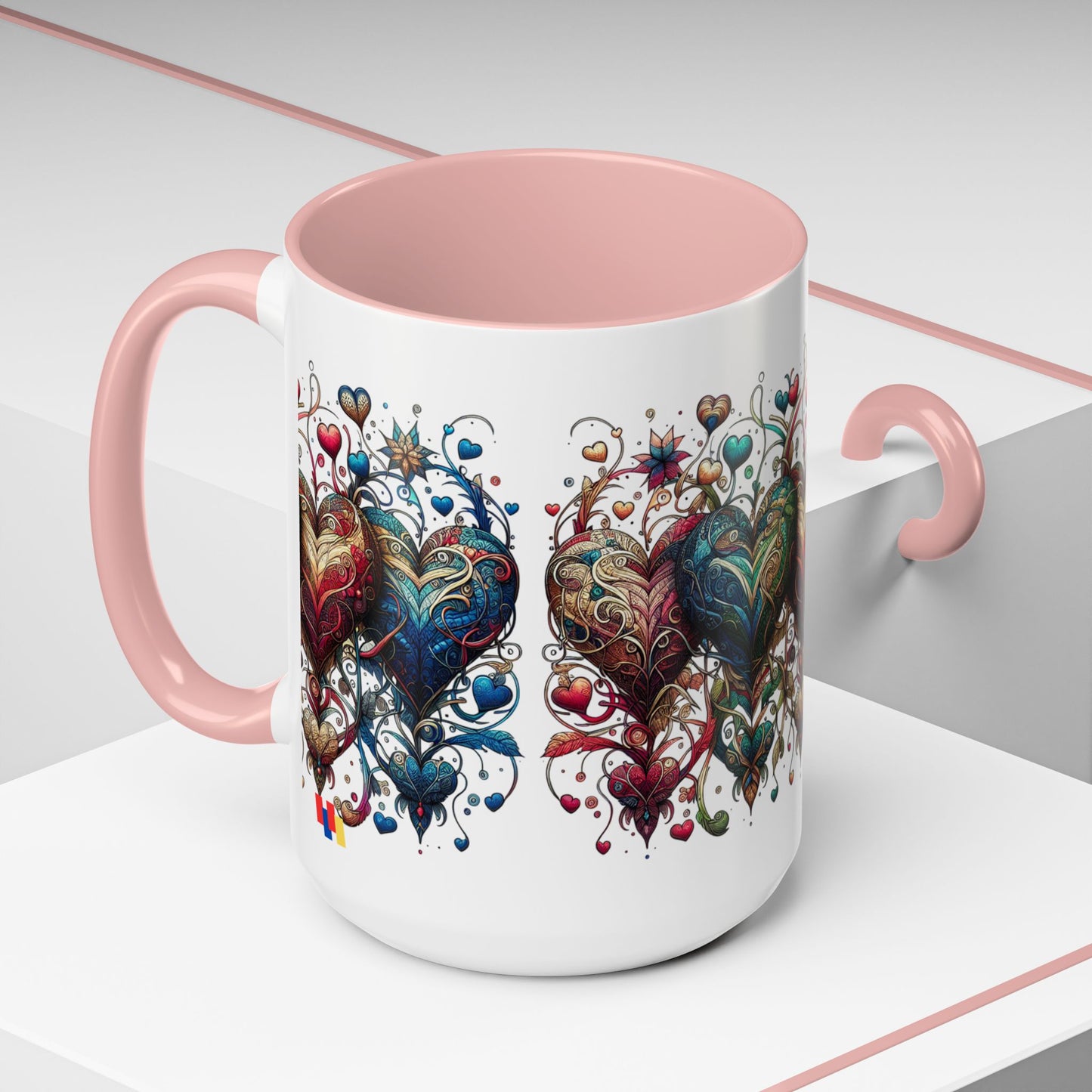 Romantic Heart Coffee Mug - Perfect for Coffee Lovers