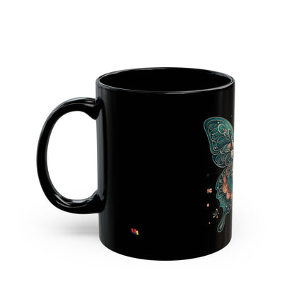 Stunning Butterfly Art Black Mug - Premium Coffee Cup