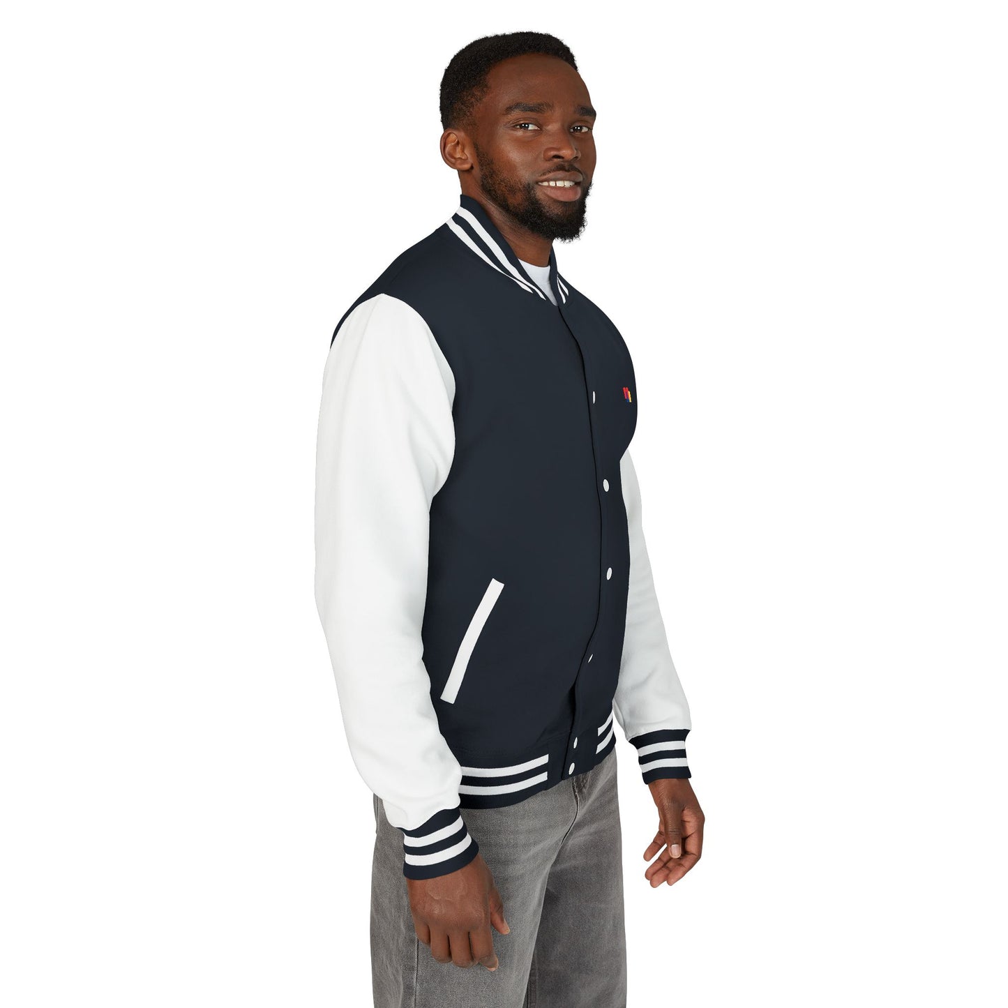 Premium Heavyweight Letterman Jacket - Vintage Athletic Style